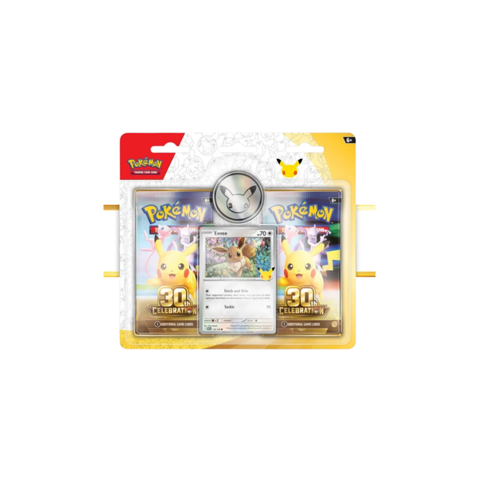 Pokémon TCG: 30th Celebration – 2-Pack Blister Eevee (Englisch) | Vorbestellung